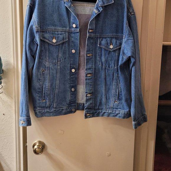 Vintage One World Volleyball denim jacket M - Picture 5 of 5